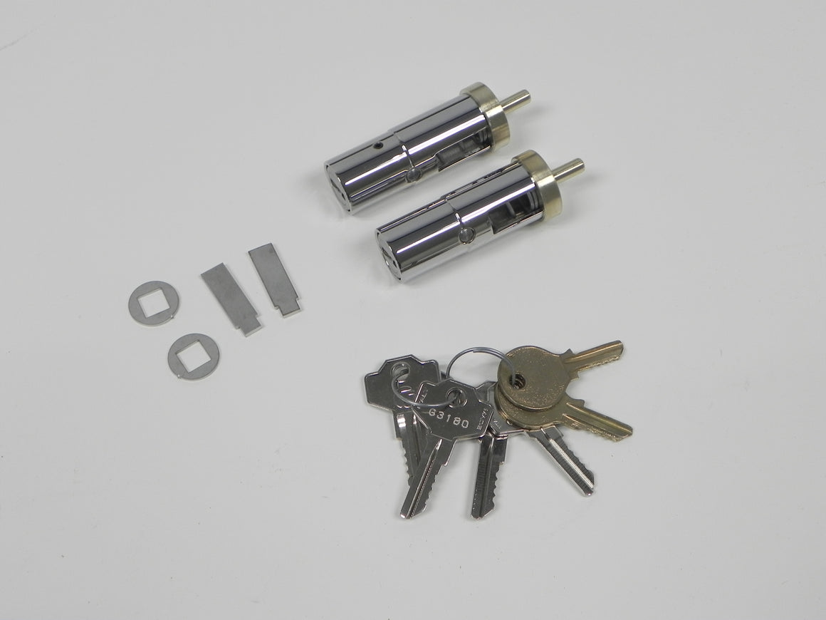 (New) 356 Pre-A/AT1 Pair of Lock Cylinders and Receivers - 1950-57