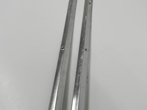 (Original) 911/912 Pair of Polished Stainless Steel Door Step Threshold Plate and Carpet Trim - 1965-66