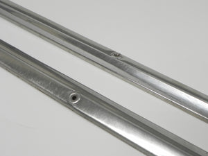 (Original) 911/912 Pair of Polished Stainless Steel Door Step Threshold Plate and Carpet Trim - 1965-66