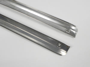 (Original) 911/912 Pair of Polished Stainless Steel Door Step Threshold Plate and Carpet Trim - 1965-66