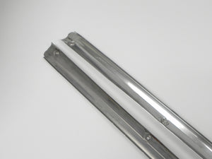 (Original) 911/912 Pair of Polished Stainless Steel Door Step Threshold Plate and Carpet Trim - 1965-66