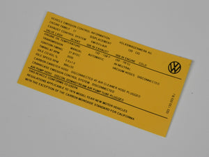 (New) 914 2.0 Engine Compartment Decal - 1976