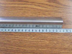(New) 911/912 Coupe Rear Package Shelf Steel Ornamental Strip - 1965-71