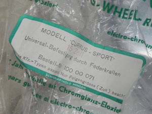 (NOS) 914 Complete Set of 4 Hubcaps w/o Logo/Crest - 1970-73