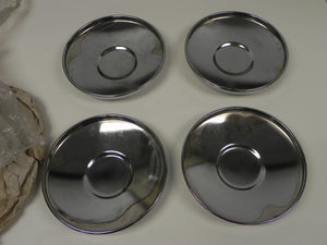 (NOS) 914 Complete Set of 4 Hubcaps w/o Logo/Crest - 1970-73
