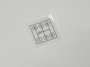 (New) 911/912 Dog-Leg Shift Pattern Decal - 1965-68