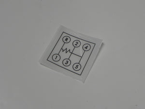 (New) 911/912 Dog-Leg Shift Pattern Decal - 1965-68