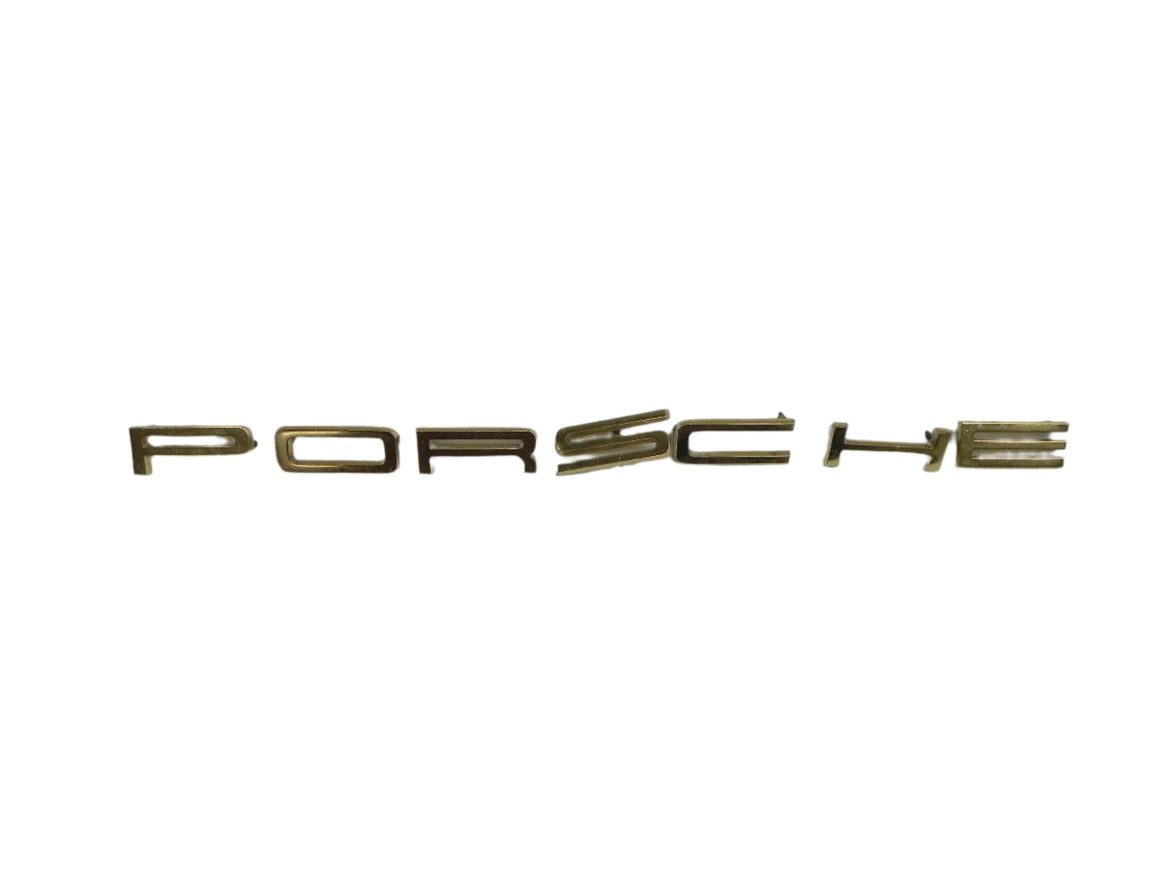 (Used) 911/904/914 Gold "Porsche" Emblem - 1964-76