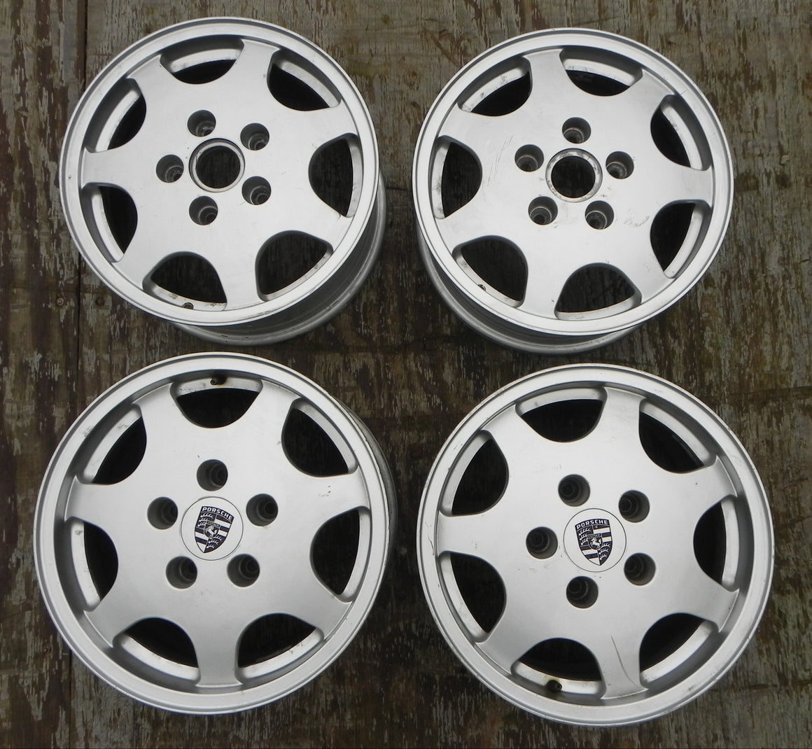 (Used) 911/964 Set of 2, 6j x 16" and 2, 8j x 16" Wheels