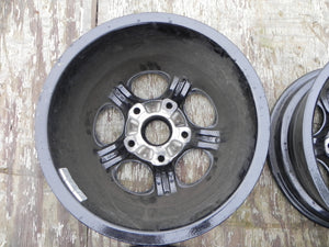 (Used) 944 Set of 4 Phone Dial 6jx15" Black Wheels