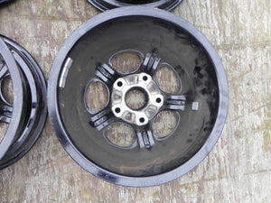 (Used) 944 Set of 4 Phone Dial 6jx15" Black Wheels