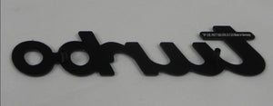 (New) Black Script Emblem: "Turbo" - 1978-89