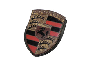 (Used Original) 911/912 Porsche Hood Crest with Orange Bars - 1965-74