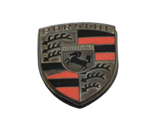 (Used Original) 911/912 Porsche Hood Crest with Orange Bars - 1965-74