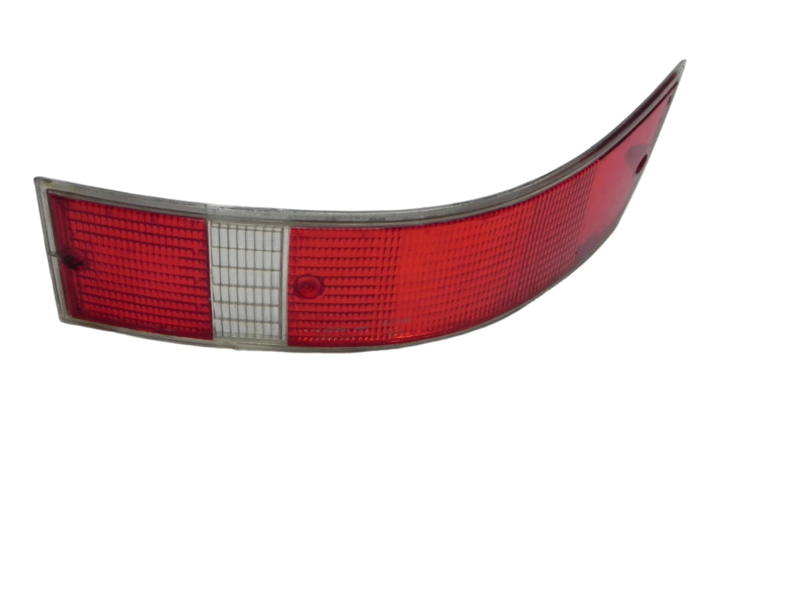 (Used) 911/912 Left Side USA Tail Light Lens with Silver Trim - 1969-72