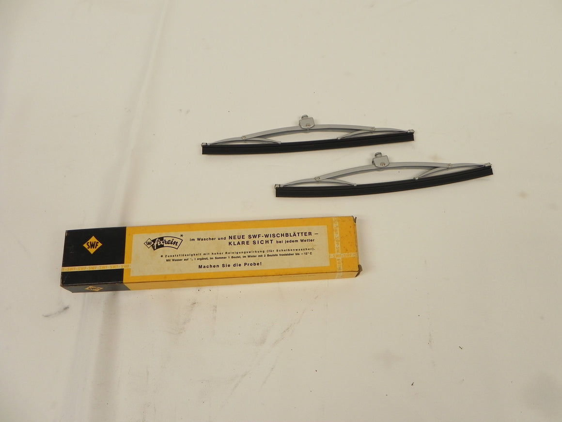 (NOS) 356 Pre-A/A Set of Silver Screw-Type Windshield Wiper Blades - 1954-58