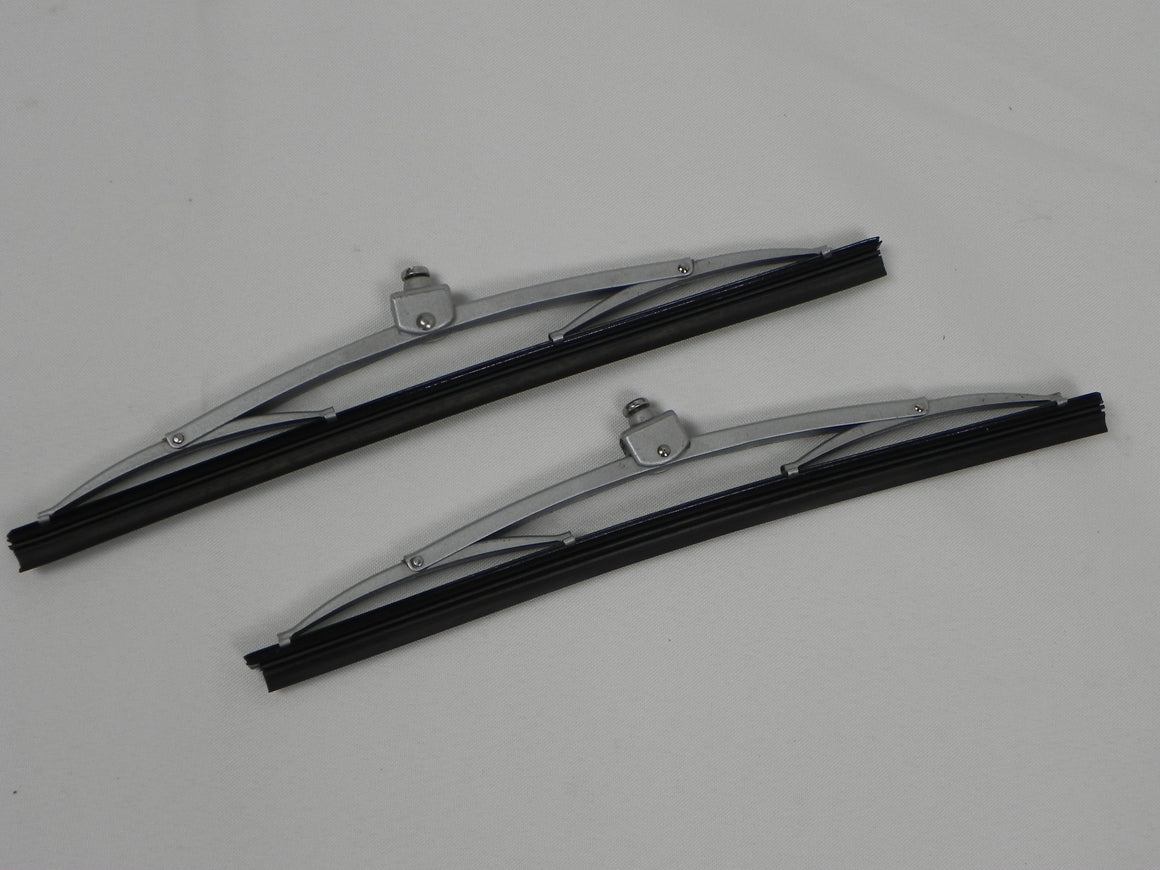 (Used) 356 Pre-A/A Set of Silver Screw-Type Windshield Wiper Blades - 1954-58
