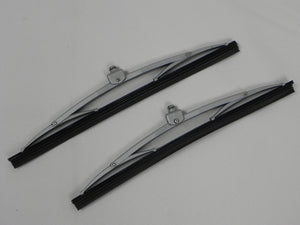 (Used) 356 Pre-A/A Set of Silver Screw-Type Windshield Wiper Blades - 1954-58
