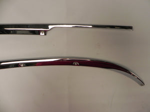 (Used) 911/912 Targa SWB Original Pair of Rear Quarter Window Chrome Trim Pieces - 1965-67