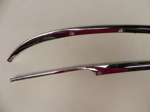(Used) 911/912 Targa SWB Original Pair of Rear Quarter Window Chrome Trim Pieces - 1965-67