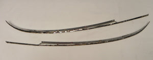 (Used) 911/912 Targa SWB Original Pair of Rear Quarter Window Chrome Trim Pieces - 1965-67