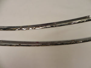 (Used) 911/912 Targa SWB Original Pair of Rear Quarter Window Chrome Trim Pieces - 1965-67
