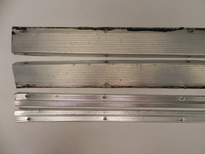 (Used) 911/912 Aluminum Door Step Threshold Plate and Carpet Trim Set - 1965-73