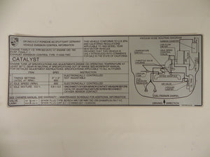 (New) 911 California Catalyst Decal - 1985