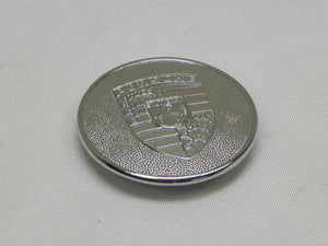 (Original) 356/911/912/914 Raised Satin Chrome Hub Cap Center - 1960-73