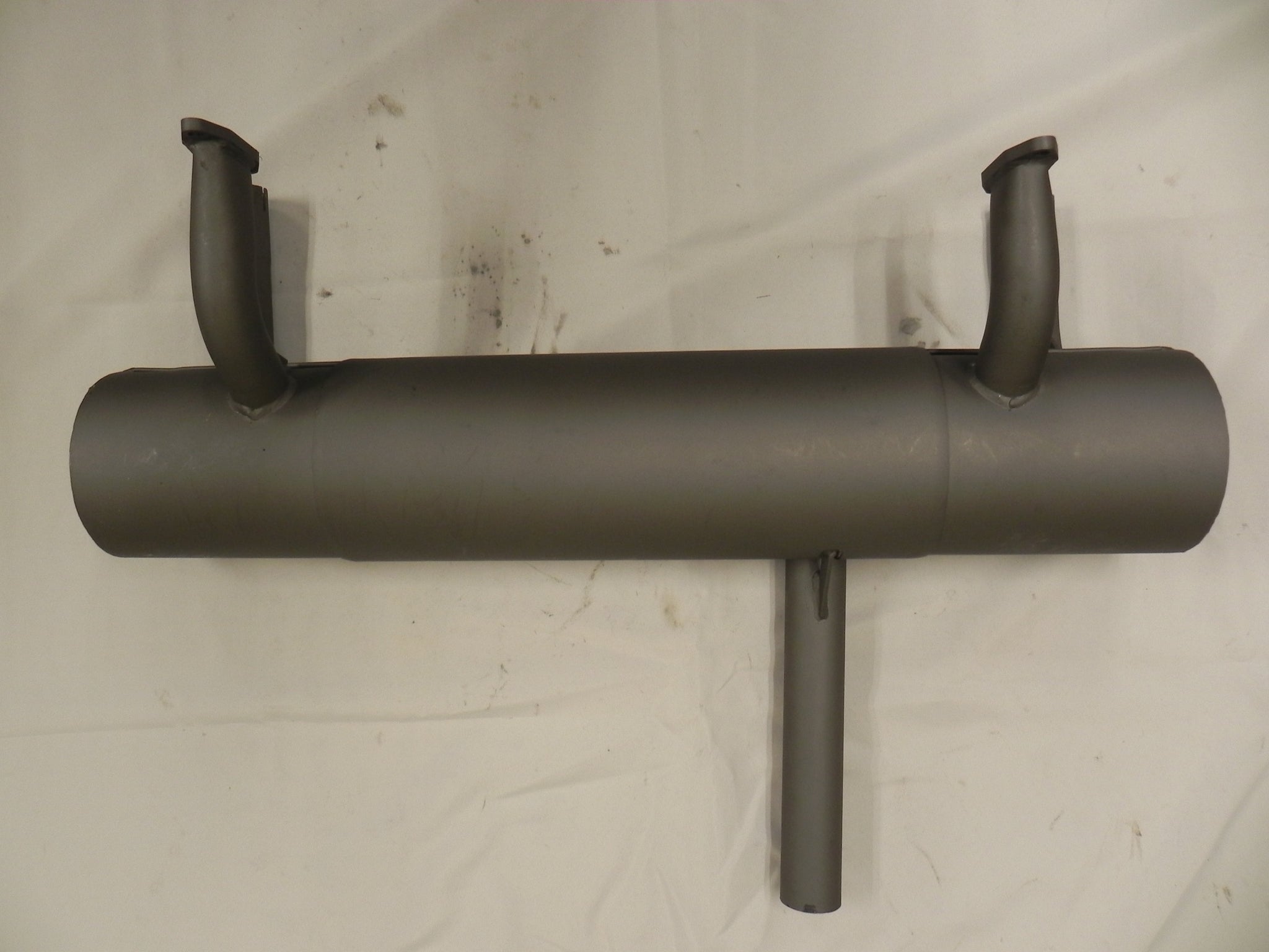 (New) 356 A Single Tip Exhaust Muffler (End has Shipping Damage) - 1955-61