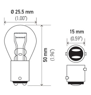 (New) Hella 1157 12v 27/8w Bulb