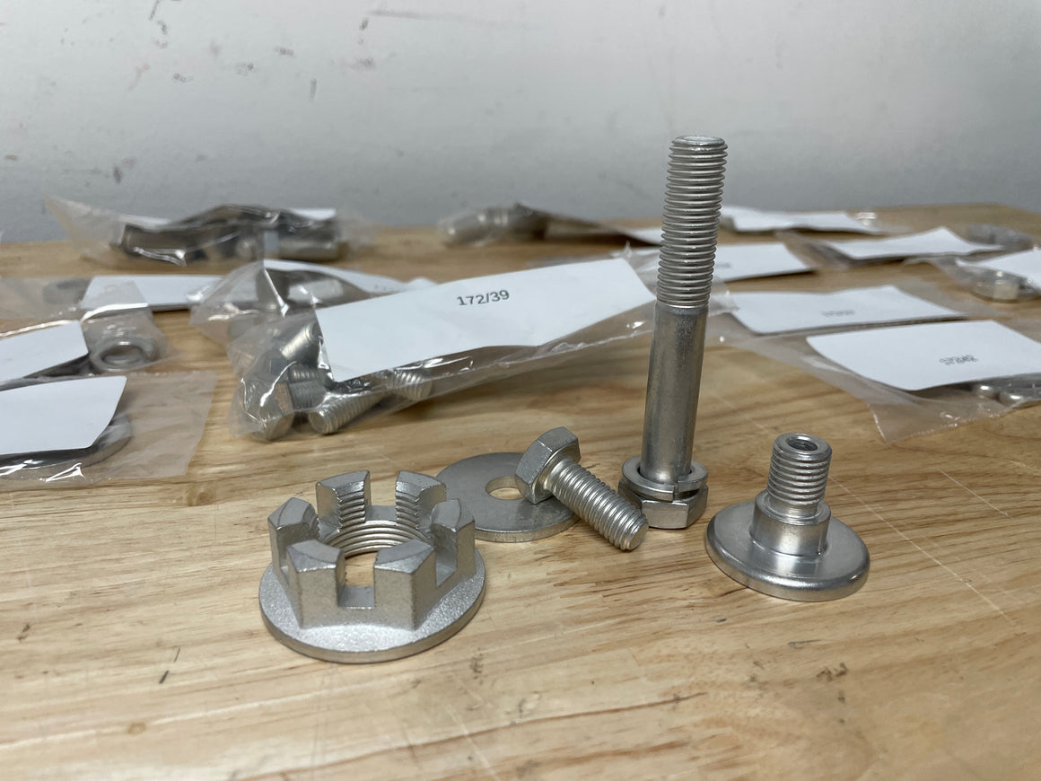 (New) 356C/SC Concours Plated Rear Suspension Hardware Kit – 1964-65