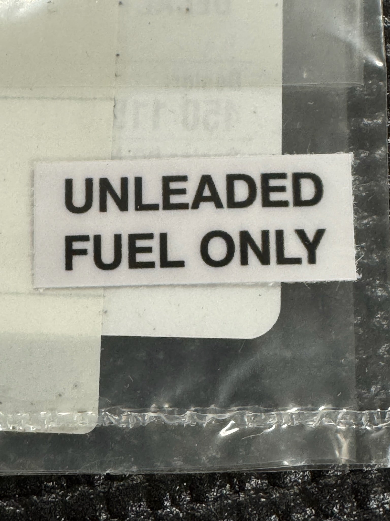 (New) 911 'Unleaded Fuel Only' Decal - 1978-89