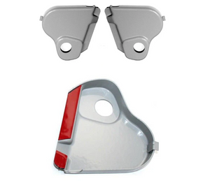 (New) 356C/911/912 Driver's Seat Reclining Mechanism Cover Set - 1964-67