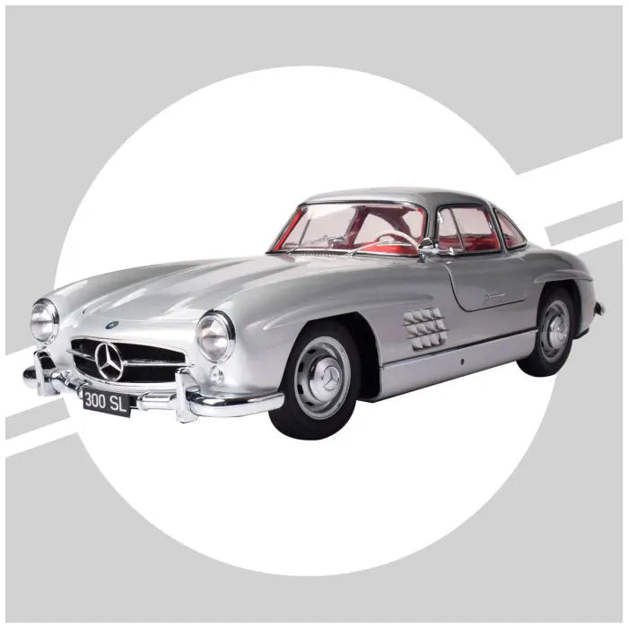 (New) IXO Mercedes 300 SL Silver Kit 1:8 - 1955