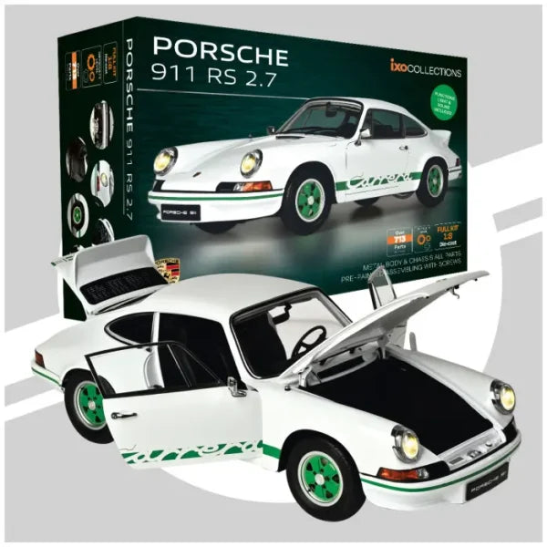 (New) IXO Porsche 911 Carrera 2.7 L RS White Kit 1:8 - 1970s