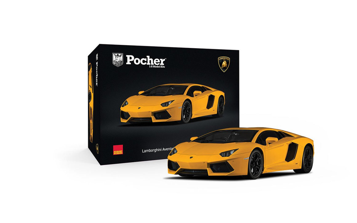 (New) Pocher Lamborghini Aventador Giallo Orion Yellow Kit 1:8 - 2010s
