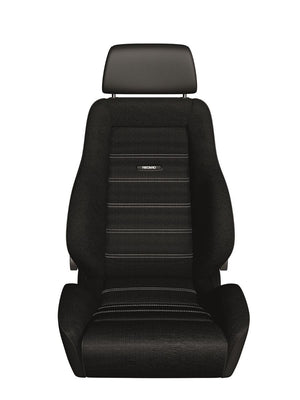 (New) Recaro Classic LS Seat w/ Black Leather Back and Bolsters w/ Corduroy Insert