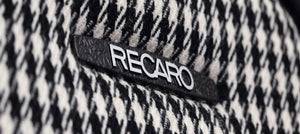 (New) Recaro Classic Pole Position ABE Seat in Black Leather w/ Pepita Cloth Insert