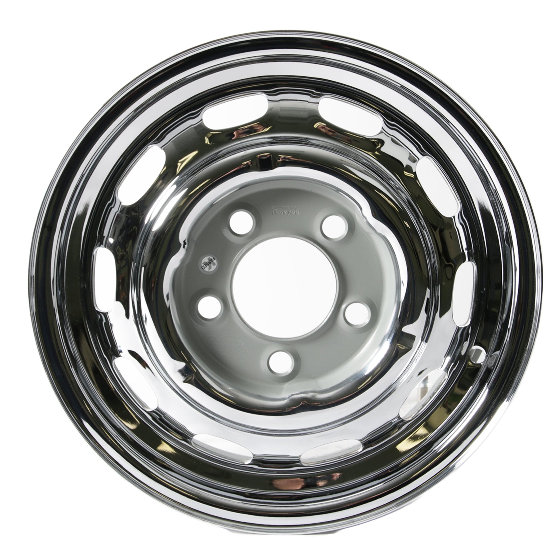 (New) 356/911/912 4.5jx15 Disc Brake Steel Wheel Chromed - 1964-67