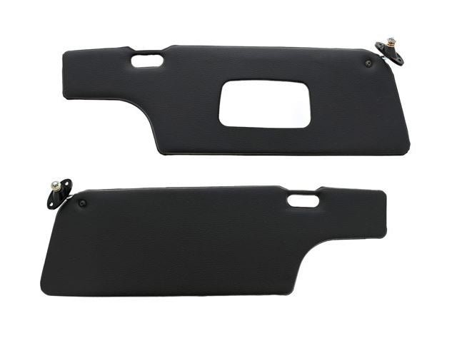 (New) 911/912/930 Pair of Left & Right Sun Visor, Coupe, Black and Beige - 1968-77