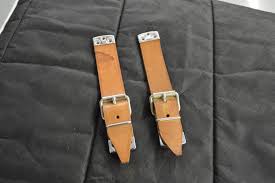 (New) 356 GT Hood Strap Set Leather