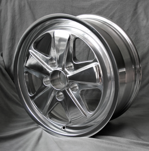 (New) 911/928/944/968/986 Reproduction 7.5j x 17 Fuchs Full Polished Wheel