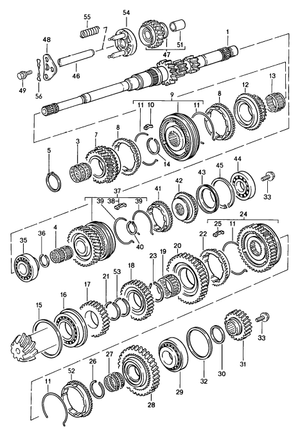 (New) 924/944 Manual Transmission Synchro Ring 5th Gear 1980-91