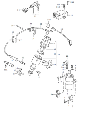 (New) 924, 924 Turbo Ignition Lead Holder 1976-85