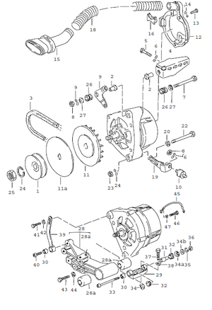 (New) 924 Alternator Drive Belt 1977-80