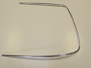 (New) Left Front Windshield Bright Aluminum Trim - 1965-77