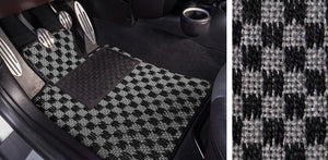 (New) #103 Black and Grey Chequer Mats - Two Piece or Four Piece