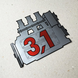 (New) 911 Rear Window 3.1L Engine Decal