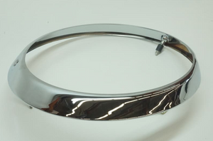 (New) 911/912 Genuine Chrome Headlight Trim Ring for Euro H4 Headlamp - 1965-86